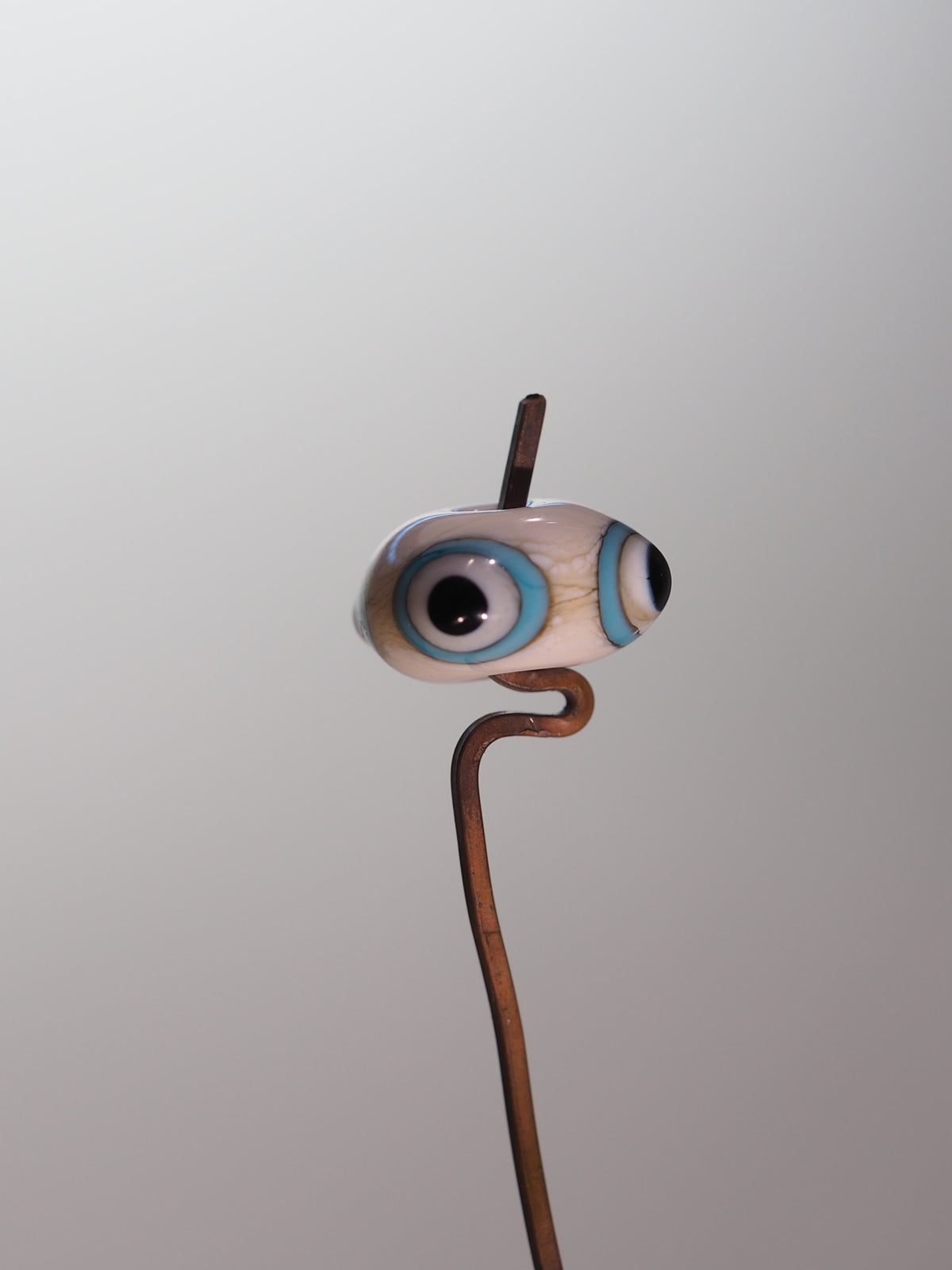 Ivory and Bone Eye Bead
