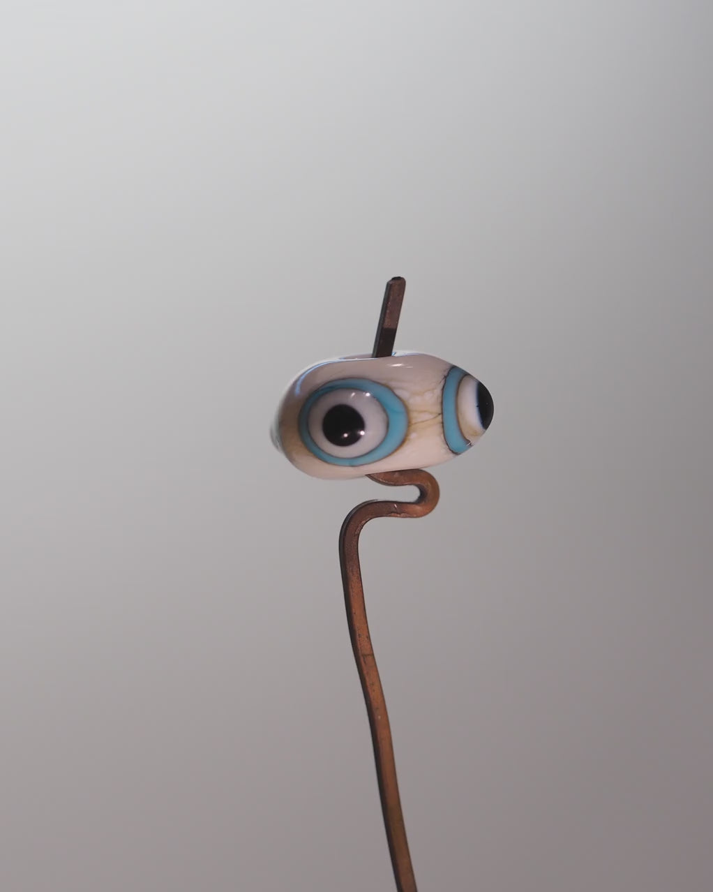 Ivory and Bone Eye Bead